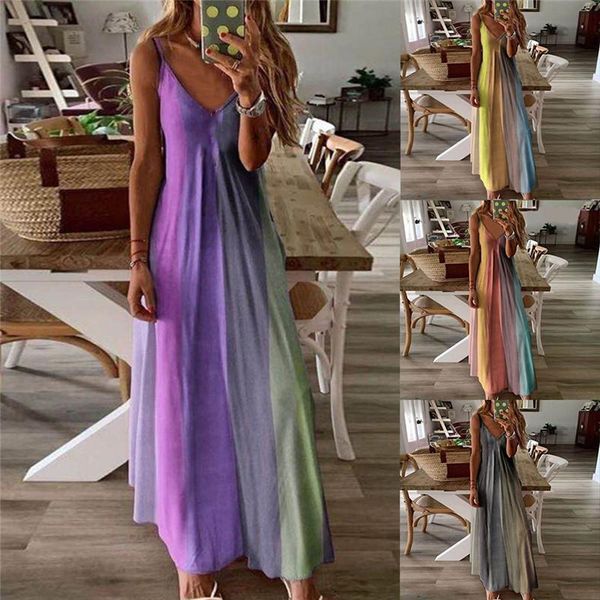 casual dresses women o-neck midi dress summer beach sundress printed sleeveless daliy boho long maxi vestidos de verano, Black;gray
casual dresses women o-neck midi dress summer beach sundress printed sleeveless daliy boho long maxi vestidos de verano, Black;gray
