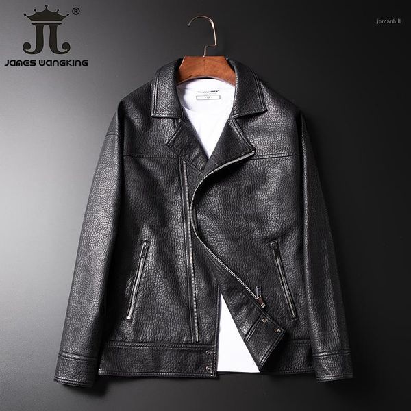 fall and winter 2019 new men's loose shoulder loose large turn-collar locomotive leather jacket -international size 3xl1, Black
fall and winter 2019 new men's loose shoulder loose large turn-collar locomotive leather jacket -international size 3xl1, Black
