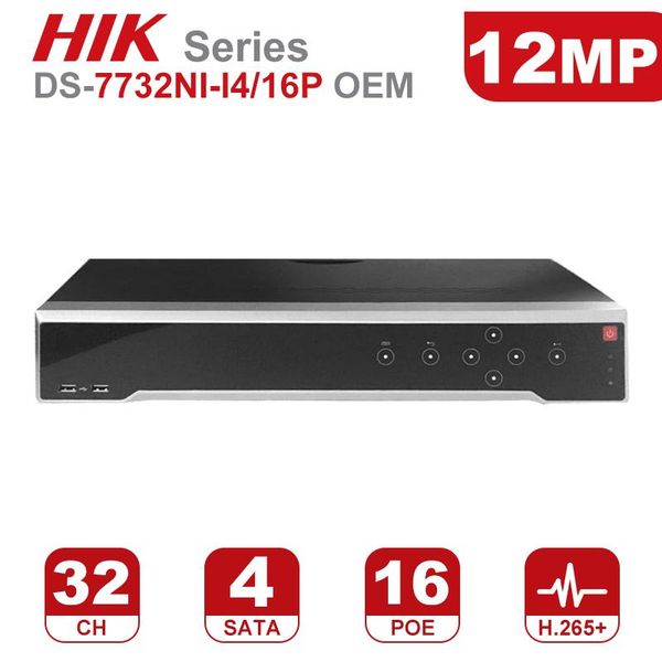 kits hikvision oem nvr 12mp 32ch 4k poe ds-7732ni-i4/16p 16 ports 4 sata network video recorder support alarm max 32tb onvif, Black;white
kits hikvision oem nvr 12mp 32ch 4k poe ds-7732ni-i4/16p 16 ports 4 sata network video recorder support alarm max 32tb onvif, Black;white