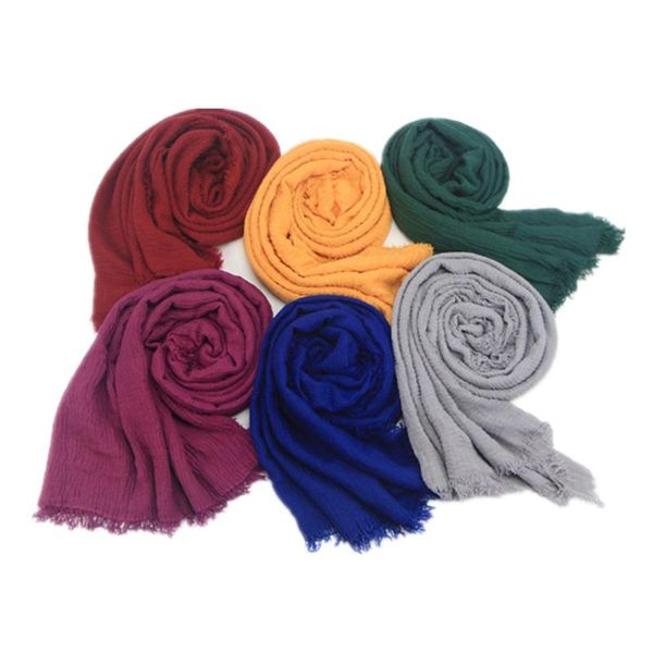 scarves cotton linen crinkle cloud hijab soft scarf shawl wraps islam muslim a343, Blue;gray
scarves cotton linen crinkle cloud hijab soft scarf shawl wraps islam muslim a343, Blue;gray