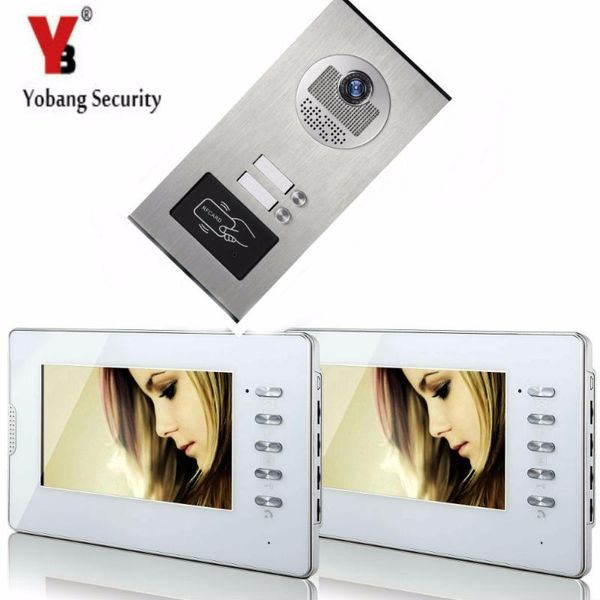 yobang security 7" apartment video secure doorbell intercom with rfid access ir camera for 2 unit apartment
yobang security 7" apartment video secure doorbell intercom with rfid access ir camera for 2 unit apartment