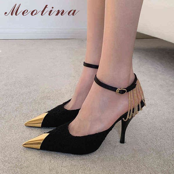 women's high heels ankle straps fashion narrow toe and chain shoes for festivals spring summer 2 9, Black
women's high heels ankle straps fashion narrow toe and chain shoes for festivals spring summer 2 9, Black