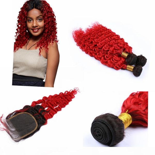ombre peruvian bundles of human hair with closure 4" * 4" #1b #613 dark root deep wavy weave human hair bundles with closure, Black;brown
ombre peruvian bundles of human hair with closure 4" * 4" #1b #613 dark root deep wavy weave human hair bundles with closure, Black;brown