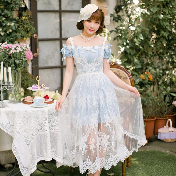 princess sweet lolita candy rain chiffon dress dress suspenders female summer new sweet princess c227134, Black;gray
princess sweet lolita candy rain chiffon dress dress suspenders female summer new sweet princess c227134, Black;gray