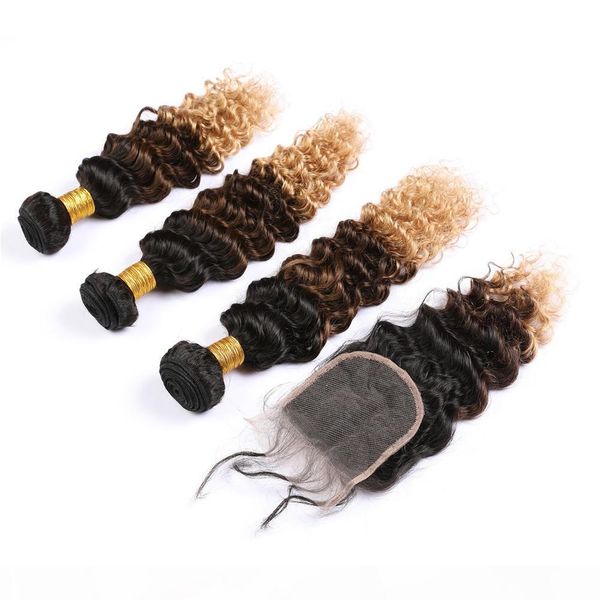 black brown to honey blonde ombre deep wave indian human hair weaves 1b 4 27 ombre virgin hair 3bundles with lace closure 4x4
black brown to honey blonde ombre deep wave indian human hair weaves 1b 4 27 ombre virgin hair 3bundles with lace closure 4x4