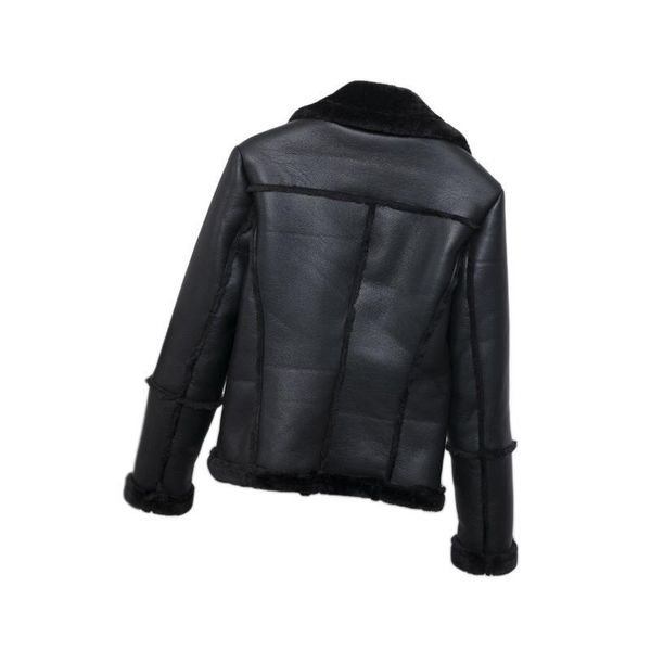 women's leather & faux jacket pu coat female autumn winter women clothes 2021 korean vintage chaqueta mujer 4546, Black
women's leather & faux jacket pu coat female autumn winter women clothes 2021 korean vintage chaqueta mujer 4546, Black