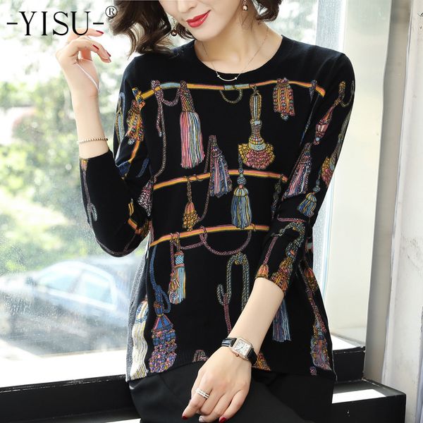 yisu spring autumn women new knitted sweaters ladies long sleeve knitted pullover femme fashion print sweater lj201112, White;black
yisu spring autumn women new knitted sweaters ladies long sleeve knitted pullover femme fashion print sweater lj201112, White;black