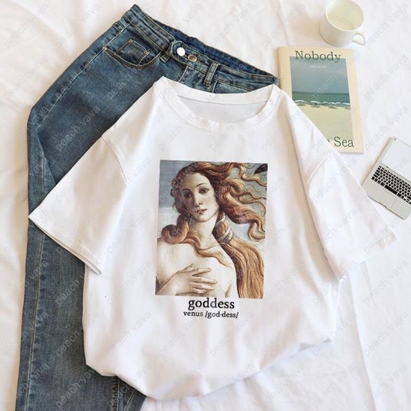 harajuku aesthetics female goddess art vintage oil painting print summer short sleeve ins casual chic women clothing t-shirt, White
harajuku aesthetics female goddess art vintage oil painting print summer short sleeve ins casual chic women clothing t-shirt, White