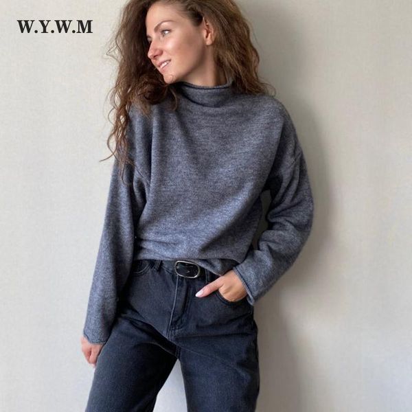 women's sweaters hirsionsan elegant mock neck warm sweater women korean knitted basic oversized pullovers loose female casual knitwear, White;black
women's sweaters hirsionsan elegant mock neck warm sweater women korean knitted basic oversized pullovers loose female casual knitwear, White;black