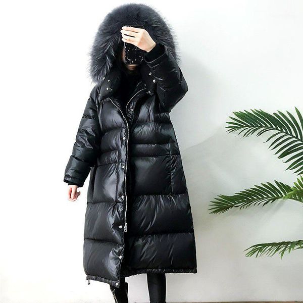 over the knee longer warm natural fur down coats female winter new fashion oversize hooded thicker warm personalit coat wq25821, Black
over the knee longer warm natural fur down coats female winter new fashion oversize hooded thicker warm personalit coat wq25821, Black
