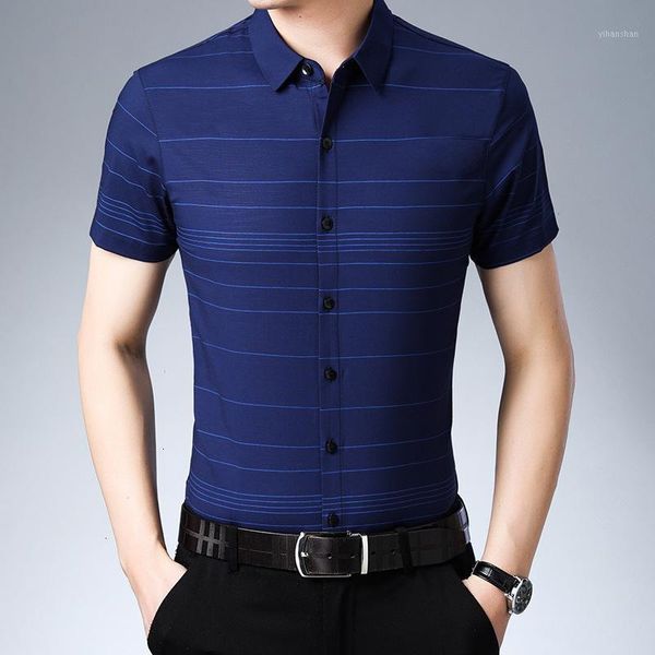 men short sleeves summer thin cotton youth leisure trend striped shirt, men's clothing cultivating someone's morality1, White;black
men short sleeves summer thin cotton youth leisure trend striped shirt, men's clothing cultivating someone's morality1, White;black
