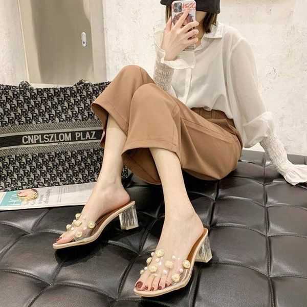 rivet rhinestone transparent light non-slip slides korean style hollow out square heel slippers retro designer peep toe sandals, Black
rivet rhinestone transparent light non-slip slides korean style hollow out square heel slippers retro designer peep toe sandals, Black