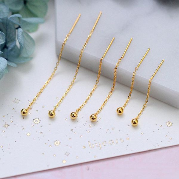real 925 sterling silver beads drop earring female 3 size gold color cute ear line women's earrings trendy fine jewelry yea487
real 925 sterling silver beads drop earring female 3 size gold color cute ear line women's earrings trendy fine jewelry yea487