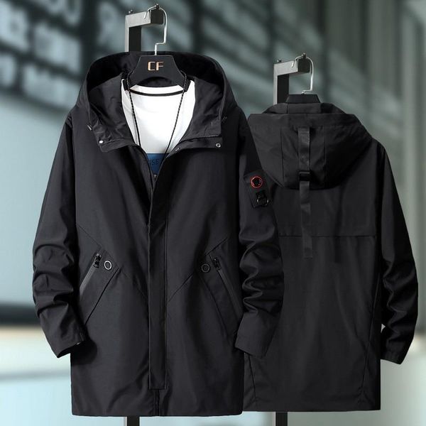 men's trench coats 2021 zipper spring and autumn loose coat casual black hooded plus size, Tan;black
men's trench coats 2021 zipper spring and autumn loose coat casual black hooded plus size, Tan;black