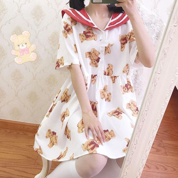 theme costume japanese kawaii girl sweet college style navy collar lolita dress cute printing victorian gothic op loli cos1, Black;red
theme costume japanese kawaii girl sweet college style navy collar lolita dress cute printing victorian gothic op loli cos1, Black;red