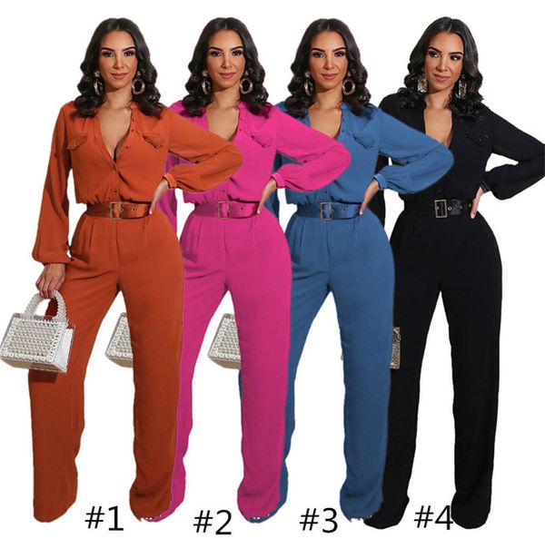 women fashion jumpsuit loose solid color long sleeve v-neck with button siamese trousers autumn winter casual leggings pants ly12193, White
women fashion jumpsuit loose solid color long sleeve v-neck with button siamese trousers autumn winter casual leggings pants ly12193, White