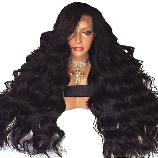 lx brand long body wave lace front wig synthetic lace wig black cosplay wig for women high temperature fiebrfactory direct
lx brand long body wave lace front wig synthetic lace wig black cosplay wig for women high temperature fiebrfactory direct