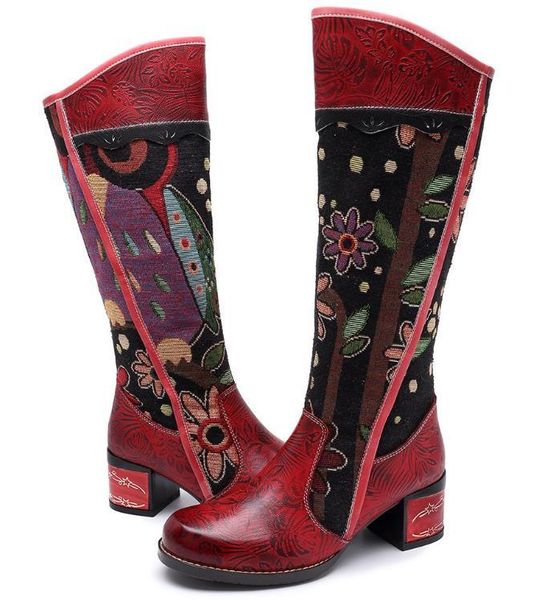 retro genuine boots women leather embossed embroidery stitching lace up high heel boots shoes women elegant shoes 2020, Black 
retro genuine boots women leather embossed embroidery stitching lace up high heel boots shoes women elegant shoes 2020, Black