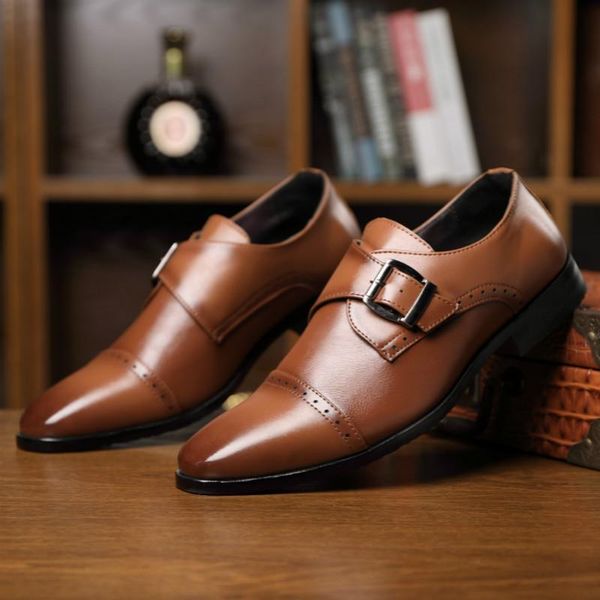 men male dress man formal pu leather buckle brogues shoes mens business driving zapatos de hombres personlizar zapatos m0061, Black
men male dress man formal pu leather buckle brogues shoes mens business driving zapatos de hombres personlizar zapatos m0061, Black