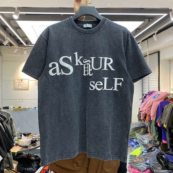 men's t-shirts 2021 summer fashion new ask foam alphabet printing short wash old style loose half sleeve t-shirt, White;black
men's t-shirts 2021 summer fashion new ask foam alphabet printing short wash old style loose half sleeve t-shirt, White;black