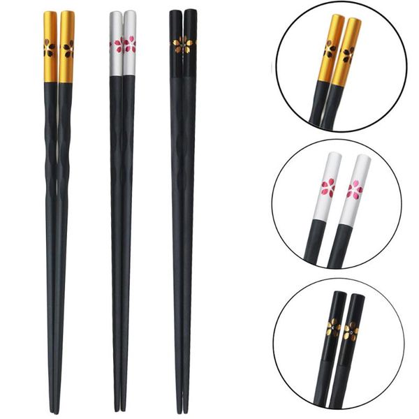 chopsticks 1pair non-slip head cherry blossom pattern alloy anti-scalding tableware reusable
chopsticks 1pair non-slip head cherry blossom pattern alloy anti-scalding tableware reusable