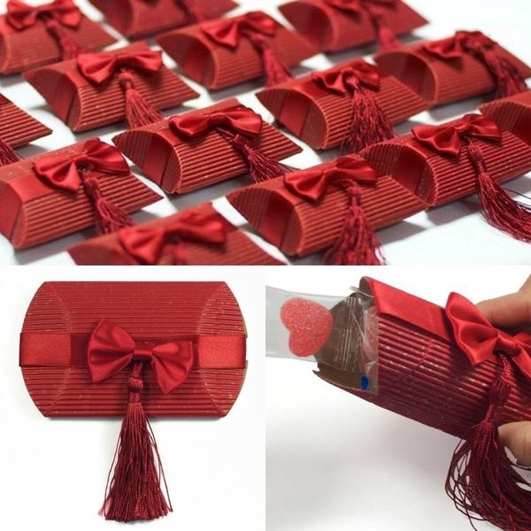 candy with tassels pillow red decoration bowknot party sweet favors foldable wedding gift box
candy with tassels pillow red decoration bowknot party sweet favors foldable wedding gift box