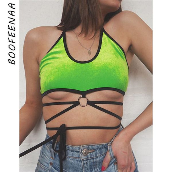 boofeenaa velvet neon green crop streetwear halter backless cami tank summer 2019 women rave festival c94-f98 y200701, White
boofeenaa velvet neon green crop streetwear halter backless cami tank summer 2019 women rave festival c94-f98 y200701, White