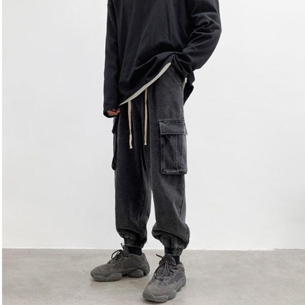 winter 2020 men's new 2-color loose big pocket jeans casual loose fashion small foot overalls size up -5xl, Blue
winter 2020 men's new 2-color loose big pocket jeans casual loose fashion small foot overalls size up -5xl, Blue