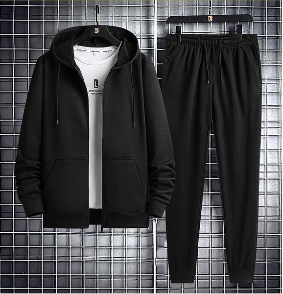 2021 winter men sets new mens sportswear hooded tracksuit jacket+pants warm thick velvet suit sddp, Gray
2021 winter men sets new mens sportswear hooded tracksuit jacket+pants warm thick velvet suit sddp, Gray