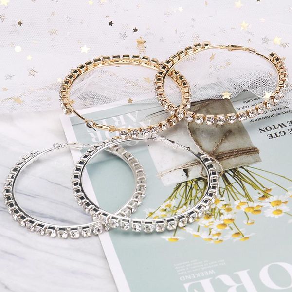 hoop & huggie europe and united states exaggerated large circle earrings fashion atmosphere outer ring rhinestone street beat ear hoops, Golden;silver
hoop & huggie europe and united states exaggerated large circle earrings fashion atmosphere outer ring rhinestone street beat ear hoops, Golden;silver