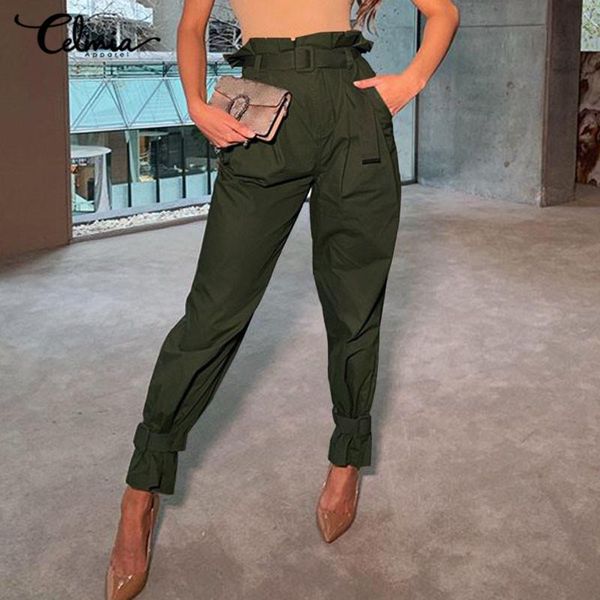 celmia fashion cargo pants women 2021 spring casual solid high waist trousers office lady work belted long pantalon streetwear, Black;white
celmia fashion cargo pants women 2021 spring casual solid high waist trousers office lady work belted long pantalon streetwear, Black;white