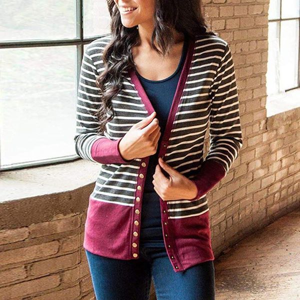 sweater women's autumn and winter new loose cute patchwork sleeve women's knitted jacket sweaters oversize 2020 y3661, Black;brown
sweater women's autumn and winter new loose cute patchwork sleeve women's knitted jacket sweaters oversize 2020 y3661, Black;brown
