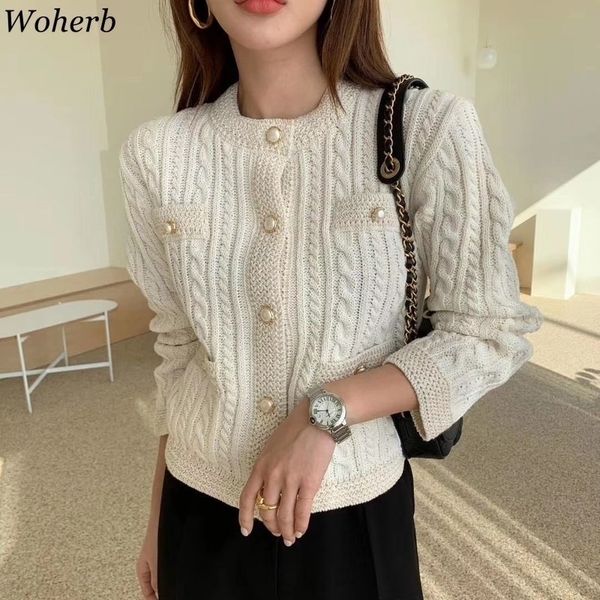 woherb autumn elegant twist cardigan korean office lady sweet chic women sweater coat all match slim cardigans pull jumper 201202, White;black
woherb autumn elegant twist cardigan korean office lady sweet chic women sweater coat all match slim cardigans pull jumper 201202, White;black