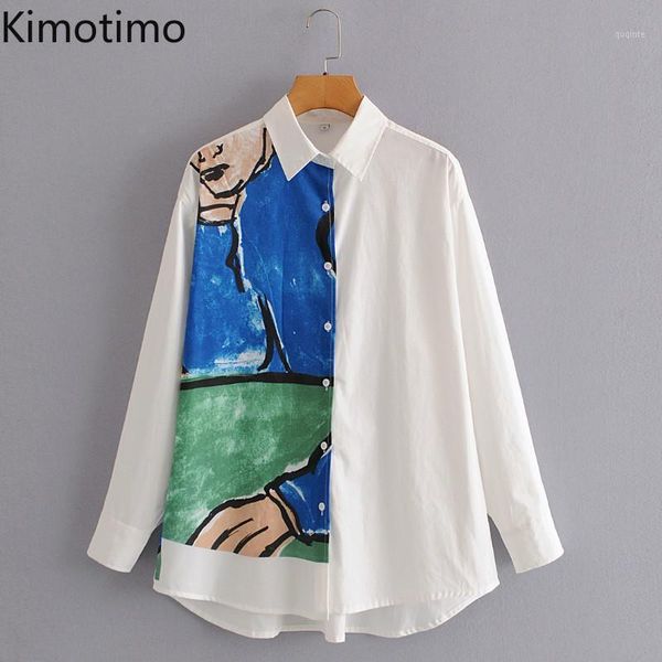 kimotimo long sleeve blouse shirt women turn-down collar graffiti streetwear loose casual oversize fashion women shirt 1, White
kimotimo long sleeve blouse shirt women turn-down collar graffiti streetwear loose casual oversize fashion women shirt 1, White