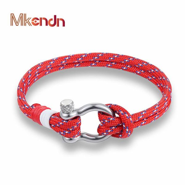 navy style sport camping parachute cord men women with stainless steel shackle buckle fashion jewelry, Golden;silver
navy style sport camping parachute cord men women with stainless steel shackle buckle fashion jewelry, Golden;silver