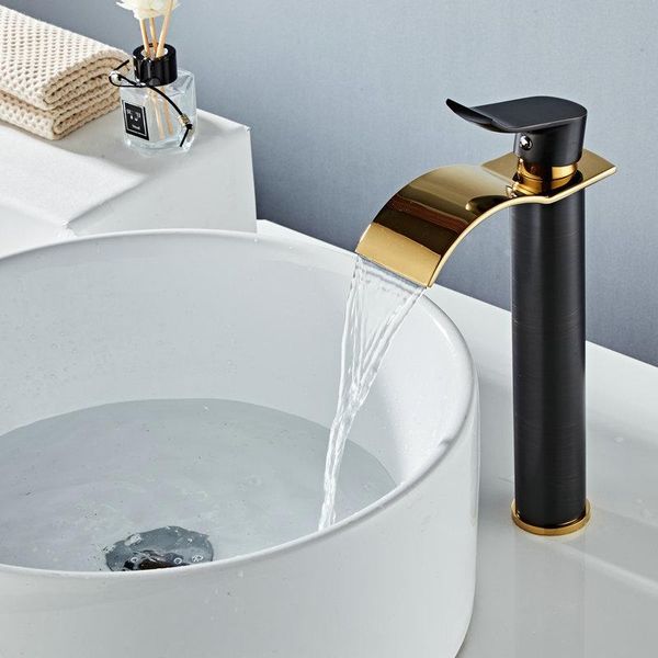 basin faucet black and gold brass faucet & cold sink waterfall mixer taps bathroom lavatory mixer
basin faucet black and gold brass faucet & cold sink waterfall mixer taps bathroom lavatory mixer