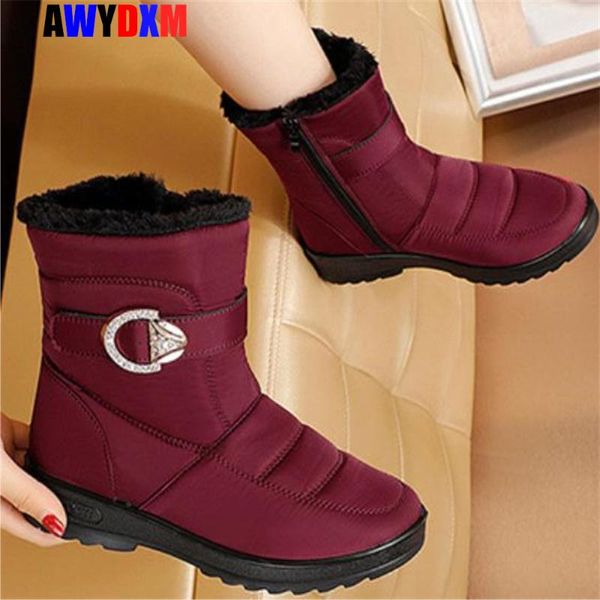 2020 women winter shoes crystal buckle fur warm snow boots plush woman booties waterproof antiskid bottom casual footwear female, Black
2020 women winter shoes crystal buckle fur warm snow boots plush woman booties waterproof antiskid bottom casual footwear female, Black