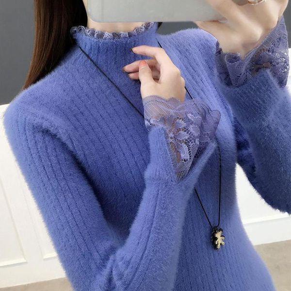 new winter girl women pullovers knitted turtleneck sweaters casual lace patchwork long sleeve thick warm pullovers big size, White;black
new winter girl women pullovers knitted turtleneck sweaters casual lace patchwork long sleeve thick warm pullovers big size, White;black