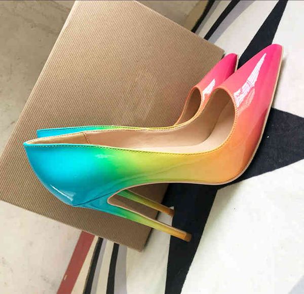 fee women pumps rainbow patent leather multi color pointed toe high heels bride wedding shoes real po 12cm 10cm 8cm, Black
fee women pumps rainbow patent leather multi color pointed toe high heels bride wedding shoes real po 12cm 10cm 8cm, Black