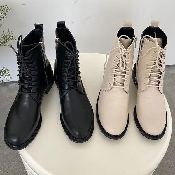 boots 2021 winter fashion women round toe zippers ankle square high heels short tie up apricot ladies shoes, Black
boots 2021 winter fashion women round toe zippers ankle square high heels short tie up apricot ladies shoes, Black