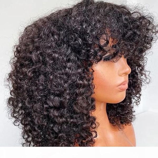 mongolian bouncy curly bangs 360 lace frontal human hair wigs with baby hair full lace wigs for women pre plucked hairline 13x4 front, Black
mongolian bouncy curly bangs 360 lace frontal human hair wigs with baby hair full lace wigs for women pre plucked hairline 13x4 front, Black