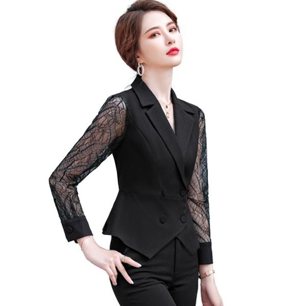 fashion ladies pants suits women blue black green slim long sleeve vest blazer and trouser two pieces set for office work, White
fashion ladies pants suits women blue black green slim long sleeve vest blazer and trouser two pieces set for office work, White
