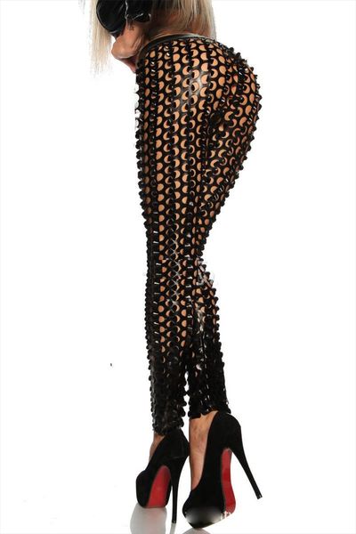fashion hollow out womens leggings women gothic punk rock metal bright pierced scales hole pants shiny leggings, Black
fashion hollow out womens leggings women gothic punk rock metal bright pierced scales hole pants shiny leggings, Black