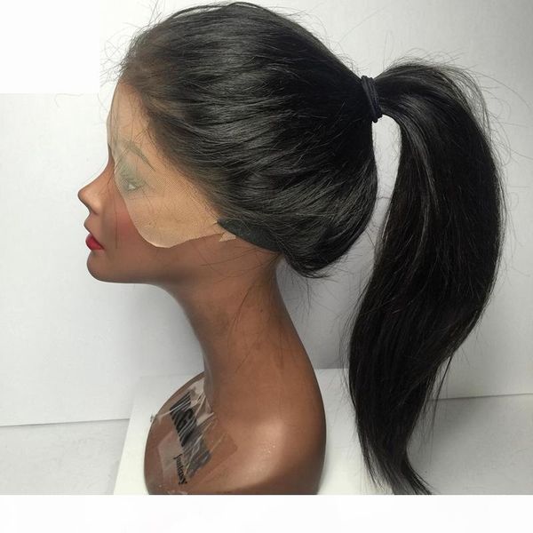 glueless full lace human hair wigs with baby hair around can make a high-ponytail natural straight lace front wig, Black;brown
glueless full lace human hair wigs with baby hair around can make a high-ponytail natural straight lace front wig, Black;brown