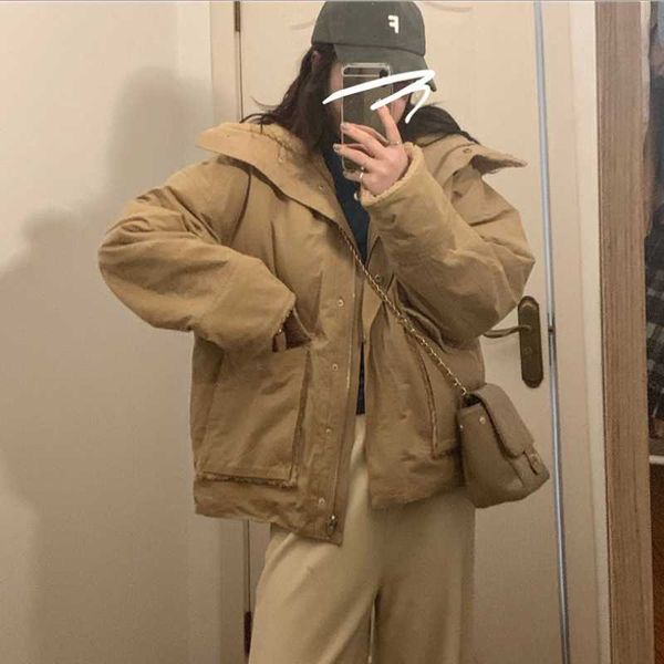 2021 fashion winter simple jacket women thicken warm stand collar pocket jacket casual cotton clothes temperament new, Black
2021 fashion winter simple jacket women thicken warm stand collar pocket jacket casual cotton clothes temperament new, Black