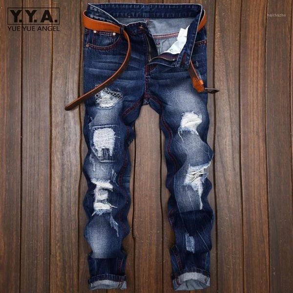 personality punk mens jeans trousers hole ripped denim pants back fashion embroidery cowboy retro pantalones, Blue
personality punk mens jeans trousers hole ripped denim pants back fashion embroidery cowboy retro pantalones, Blue