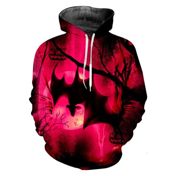 bat spring and autumn halloween night pullover fashion men's sportswear casual hoodie, Gray
bat spring and autumn halloween night pullover fashion men's sportswear casual hoodie, Gray