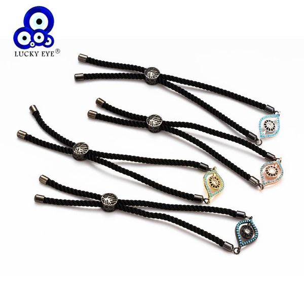 charm bracelets lucky eye cz charms bracelet evil for women men black string couple jewelry adjustable ey5347, Golden;silver
charm bracelets lucky eye cz charms bracelet evil for women men black string couple jewelry adjustable ey5347, Golden;silver