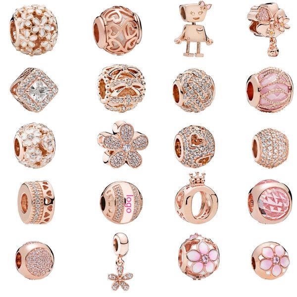 925 sterling silver luxury 18k rose gold zircon women's jewelry crown lovely little girl five leaf beads fit pandora bracelet pendant d, Black
925 sterling silver luxury 18k rose gold zircon women's jewelry crown lovely little girl five leaf beads fit pandora bracelet pendant d, Black