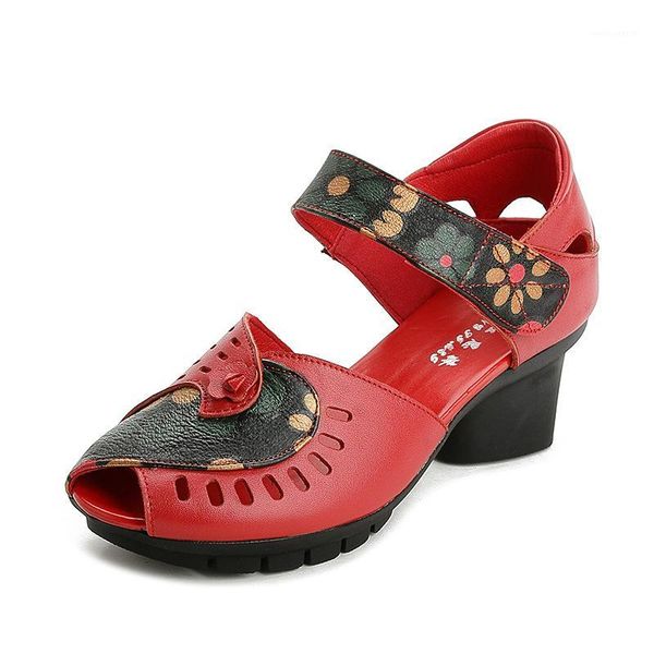 summer new ethnic sandals fish mouth leather mother's shoes hollow flowers soft middle-aged women's shoes sandalias mujer1, Black
summer new ethnic sandals fish mouth leather mother's shoes hollow flowers soft middle-aged women's shoes sandalias mujer1, Black